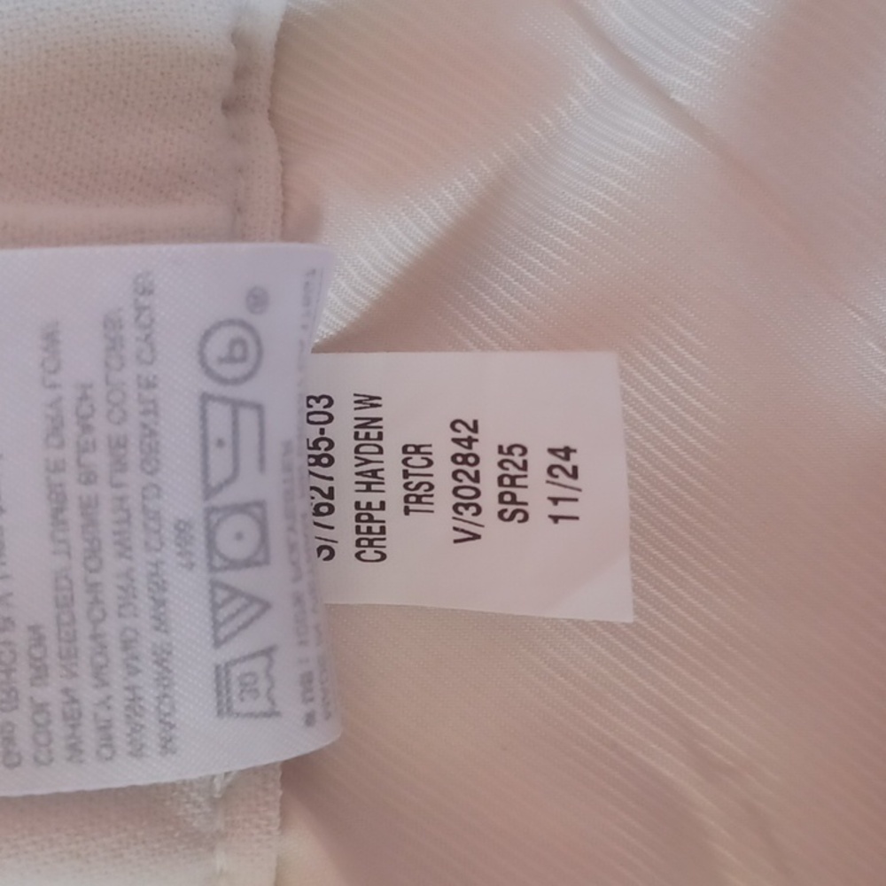 Banana Republic Hayden Crepe Wide Leg High Rise Pants Stretch Pull On Pockets XL - Picture 14 of 15